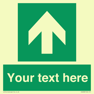 Safe condition Custom arrow up sign